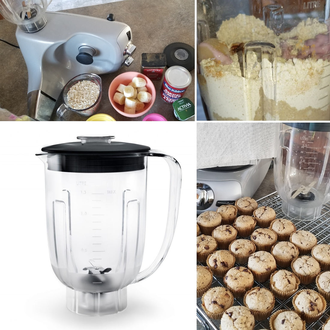 GLUTEN FREE Blender Banana Oat Chocolate Chip Muffins