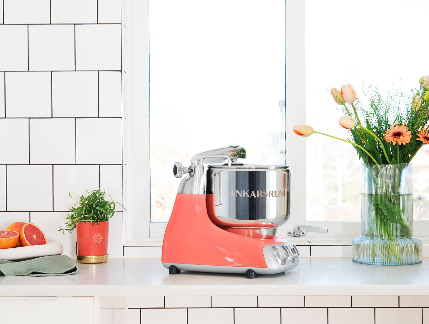 Coral Crush Ankarsrum Mixer