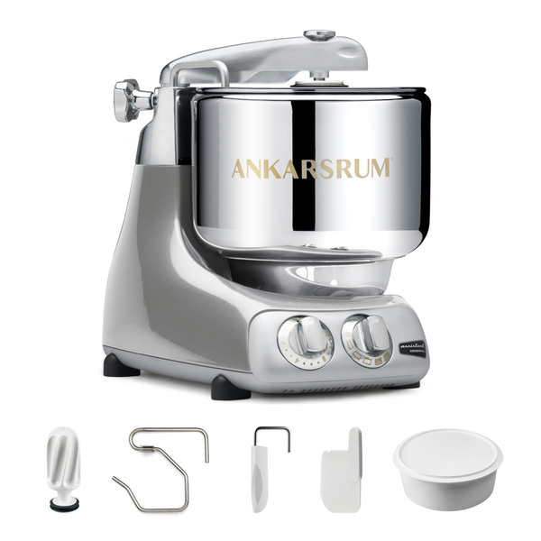 Jubilee Silver Ankarsrum Mixer | Essential Package