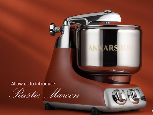 Rustic Maroon Ankarsrum Mixer