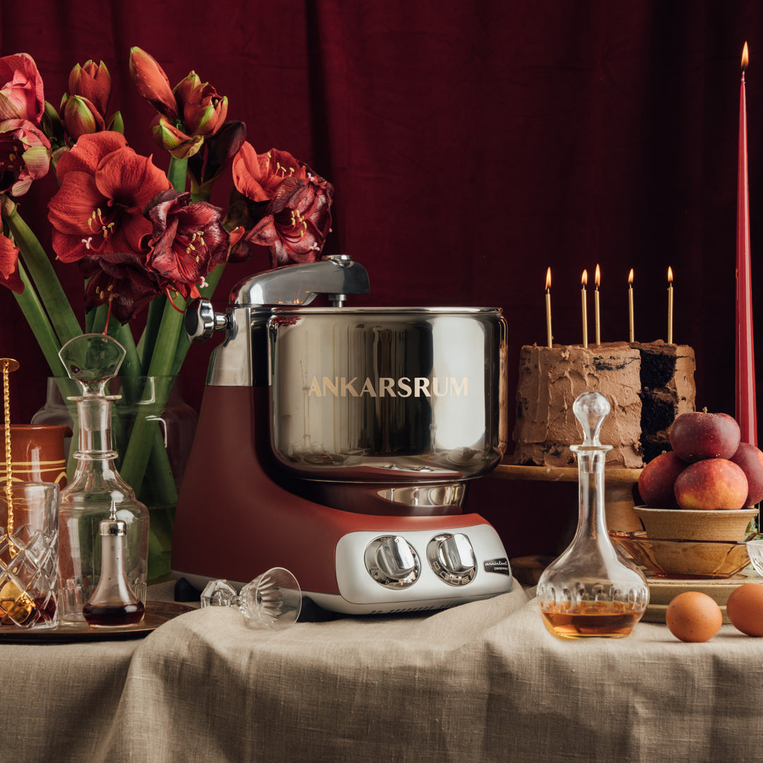 Rustic Maroon Ankarsrum Mixer