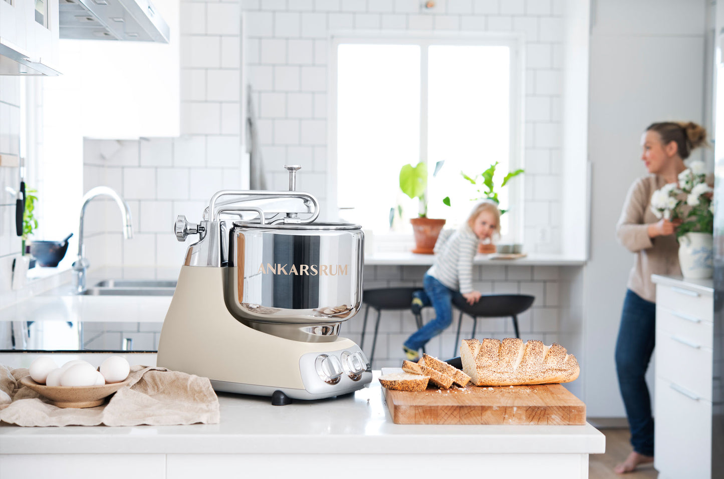 Harmony Beige Ankarsrum Assistent Mixer