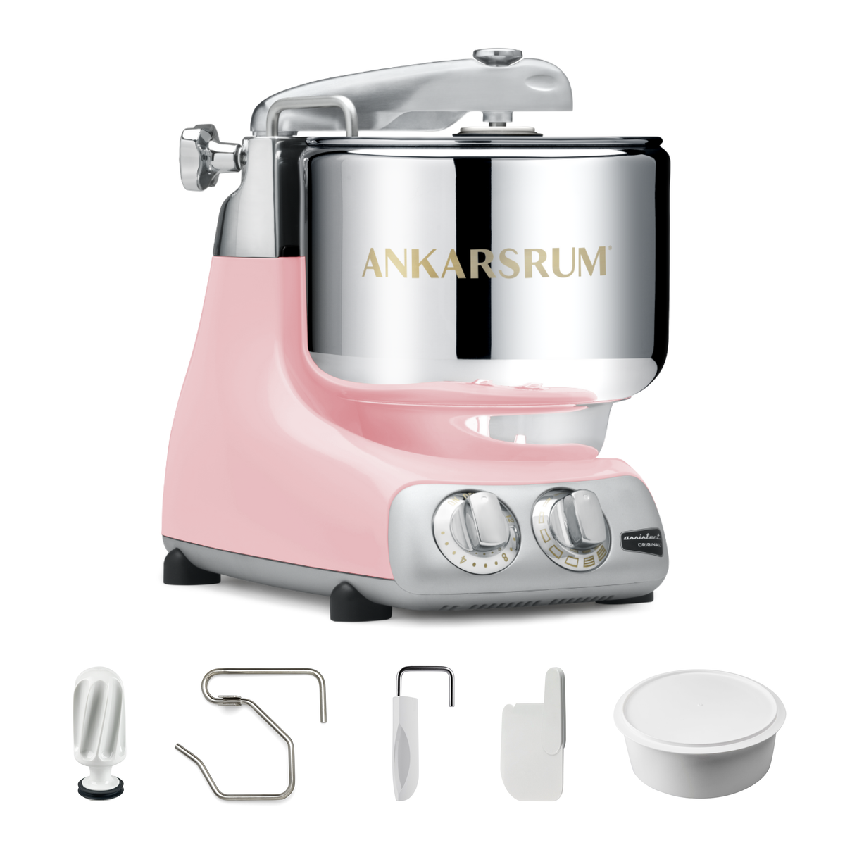Cloudy Pink Ankarsrum Mixer | Essential Package